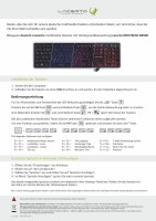 Russisch-Deutsche beleuchtete Tastatur Lacerto SPECTRUM-DR500