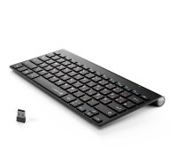 Russisch-Deutsche kabellose Funk 2,4GHz Tastatur Lacerto BELA-DR568 Slim