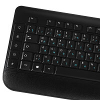 Russisch-Deutsche kabellose multimedia Tastatur & Maus, Lacerto KVALITA-DR650WL Combo