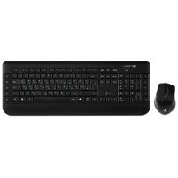 Russisch-Deutsche kabellose multimedia Tastatur & Maus, Lacerto KVALITA-DR650WL Combo