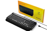 Lacerto® | Russisch-Deutsche Multimedia Tastatur, USB, KVALITA-DR650