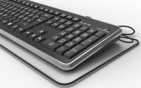 Deutsche Grossbuchstaben Tastatur mit LED-Beleuchtung, GRANDA-D860