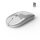 Lacerto | Kabellose wiederaufladbare Maus, 2.4G Wireless + BT | Farbe: Silber