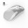 Lacerto | Kabellose wiederaufladbare Maus, 2.4G Wireless + BT | Farbe: Silber