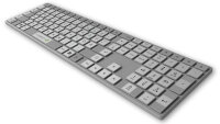 12x12 mm | Deutsche Aufkleber für PC & Laptop Tastaturen | Set inkl. Zusatztasten | Silber