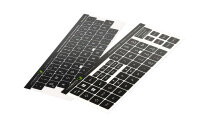 15x15 mm | Deutsche Aufkleber für PC & Laptop Tastaturen | Set inkl. Zusatztasten | Schwarz