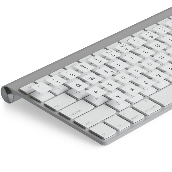 Deutsche Tastaturaufkleber für MacBook mit Schutzlaminat