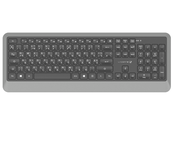 Russisch-Deutsche kabellose Multimedia-Tastatur | LUCER-DR623