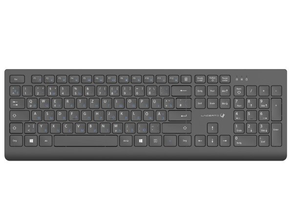 Russisch-Deutsche kabellose Multimedia-Tastatur | LUCER-DR614