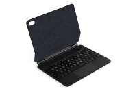 Deutsche Tastatur für iPad 10,9“ 2022-10. Gen (A2696/A2777/A2757) mit großen beleuchteten Buchstaben, für Senioren, Kinder & Sehbehinderte, Multi-Touch Trackpad | SCHWARZ | MAGIO-DG823