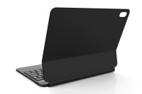 Deutsche Tastatur für iPad 10,9“ 2022-10. Gen (A2696/A2777/A2757) mit großen beleuchteten Buchstaben, für Senioren, Kinder & Sehbehinderte, Multi-Touch Trackpad | SCHWARZ | MAGIO-DG823