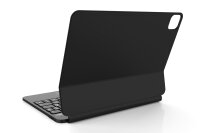 Deutsche Tastatur für iPad 11" Air 5/4 th Gen | iPad 11" Pro (4th/3rd/2nd/1st Gen) mit großen beleuchteten Buchstaben | SCHWARZ | MAGIO-DG828