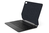 Deutsch-Russische beleuchtete Tastaturhülle passend für iPad 10,9“ 2022-10th Generation, Multi-Touch Trackpad | SCHWARZ | MAGIO-DR823