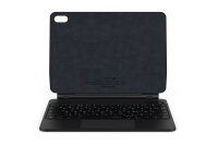 Deutsch-Russische beleuchtete Tastaturhülle passend für iPad 10,9“ 2022-10th Generation, Multi-Touch Trackpad | SCHWARZ | MAGIO-DR823