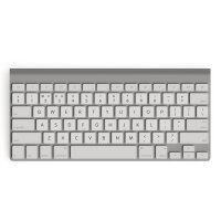 Englische Aufkleber für Magic Keyboard des iMac | 14x14 mm | Weiß