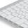 Englische Aufkleber für Magic Keyboard des iMac | 15x15 mm | Weiß